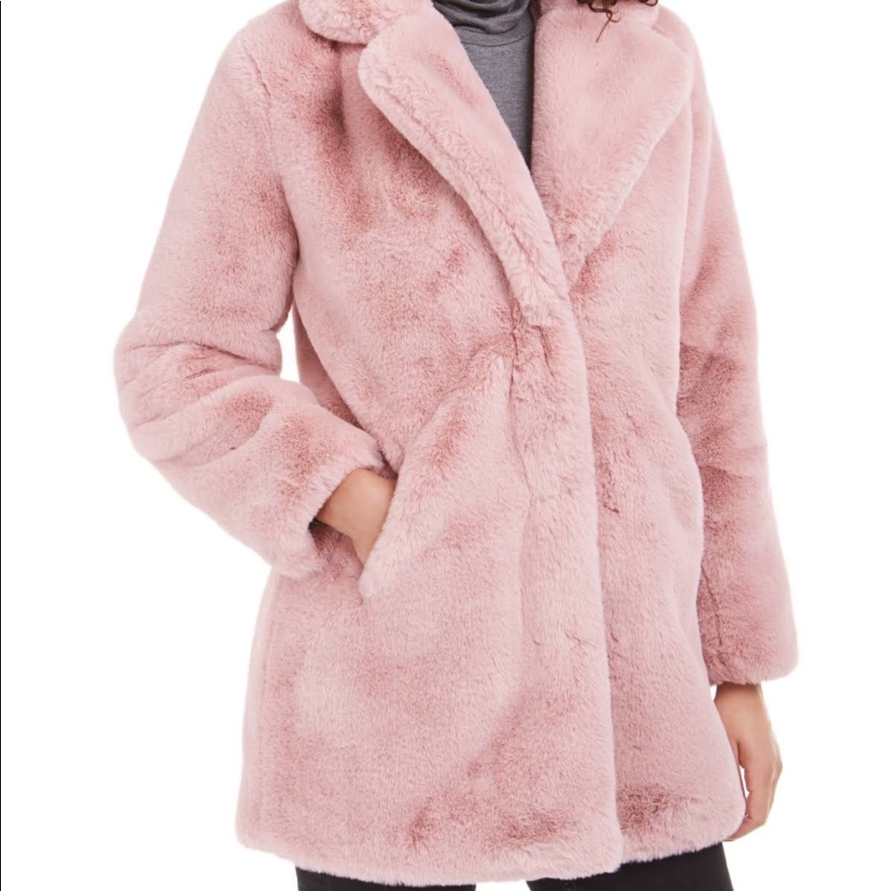 Apparis Faux fur coat- Mauve